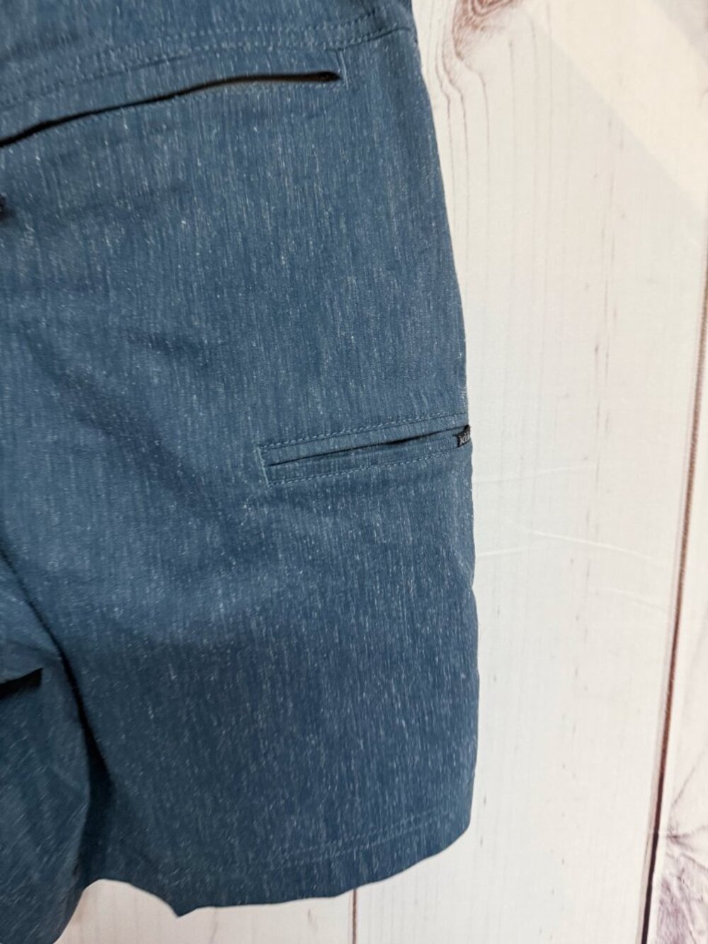 KÜHL Men’s Getaway Shorts Medium Blue Textured Hemp Stretch‎ EUC - Picture 4 of 13